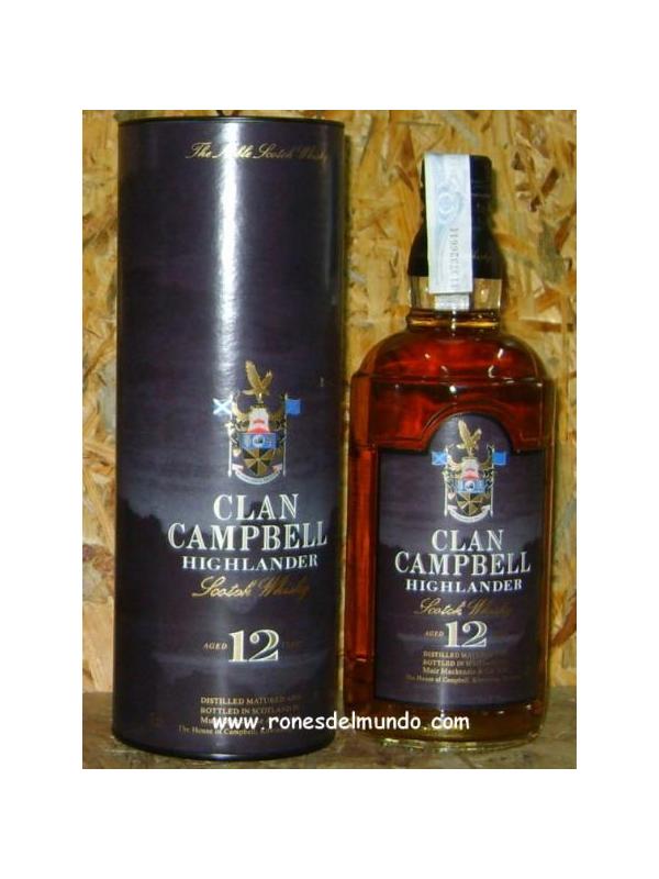 WHISKY CLAN CAMPBELL 12 AÑOS